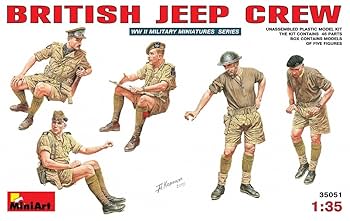 英国軍隊フィギュアセット 35078 イギリス戦車兵セットフィギュア5体入 – Miniart